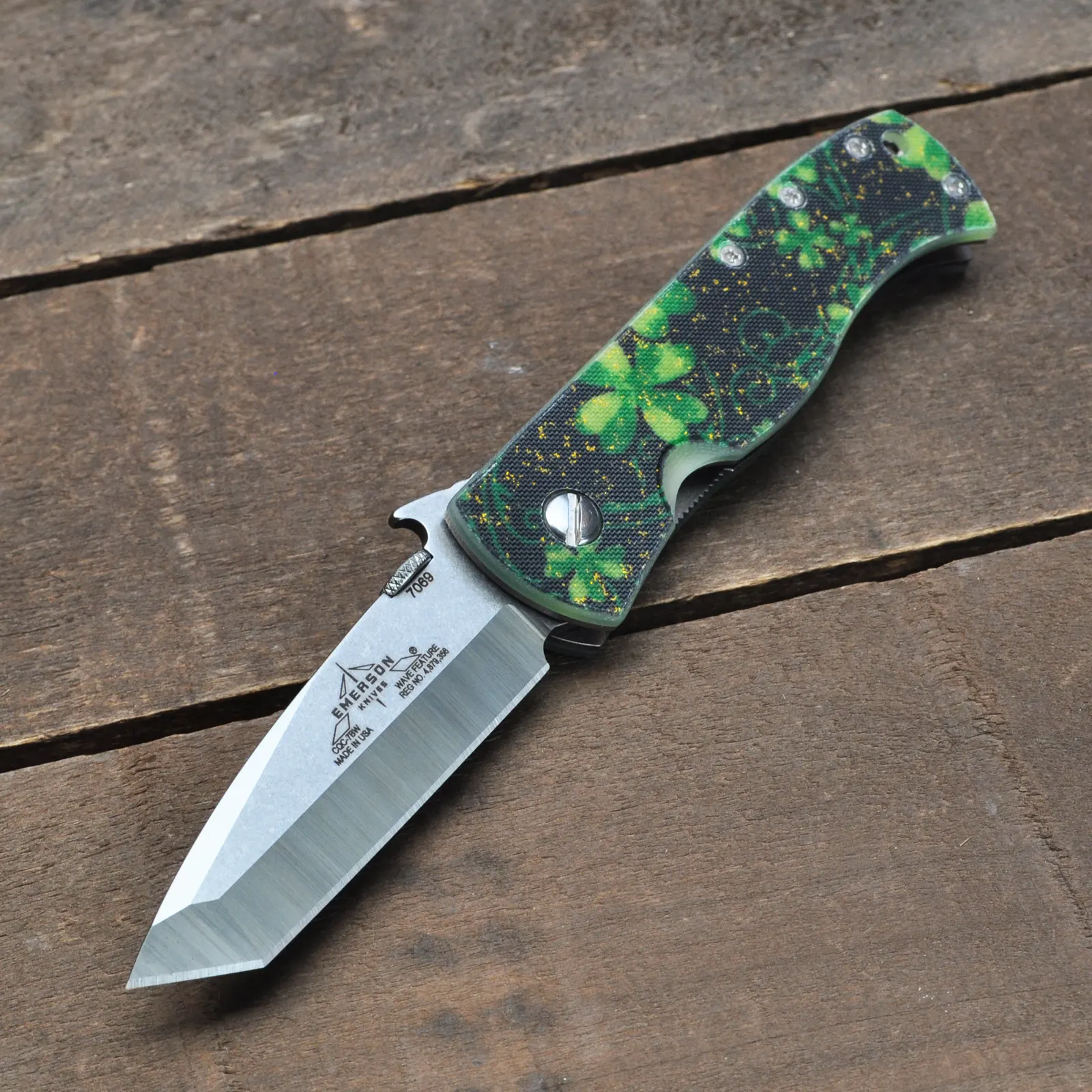 CQC-7BW SF Gold Dust Shamrock Black
